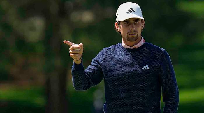 Joaquin Niemann is pictured during the 2023 Masters.